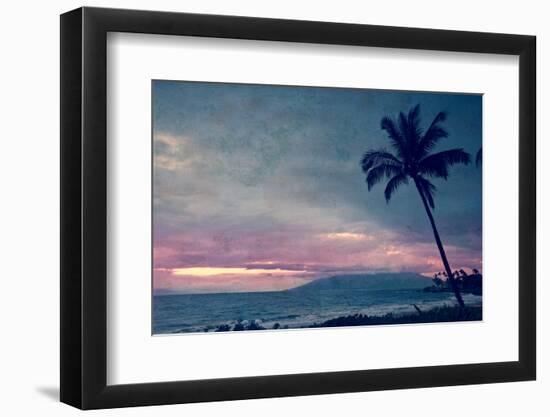 Vintage Take on a Tropical Sunset on Maui in Hawaii-pdb1-Framed Photographic Print