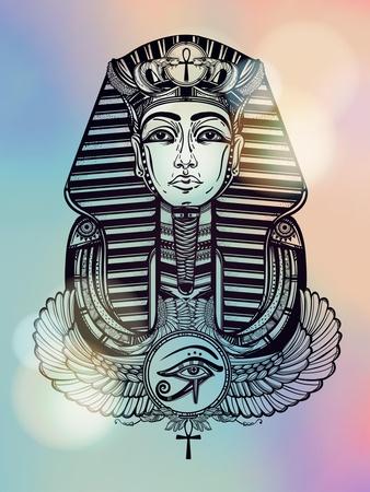 Pharaoh mask tattoo by Edward Best | Post 29851