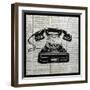 Vintage Telephone-Piper Ballantyne-Framed Art Print