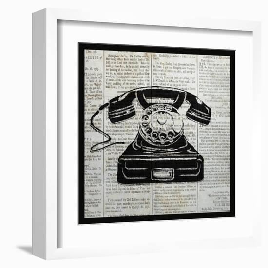 Vintage Telephone-Piper Ballantyne-Framed Art Print