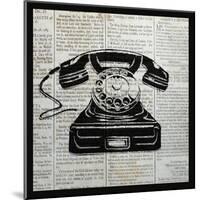 Vintage Telephone-Piper Ballantyne-Mounted Art Print