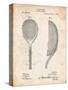 Vintage Tennis Racket 1891 Patent-Cole Borders-Stretched Canvas