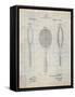 Vintage Tennis Racket Patent-Cole Borders-Framed Stretched Canvas