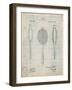 Vintage Tennis Racket Patent-Cole Borders-Framed Art Print