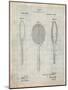 Vintage Tennis Racket Patent-Cole Borders-Mounted Art Print