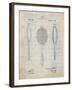 Vintage Tennis Racket Patent-Cole Borders-Framed Art Print