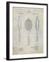 Vintage Tennis Racket Patent-Cole Borders-Framed Art Print