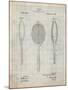 Vintage Tennis Racket Patent-Cole Borders-Mounted Art Print