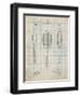 Vintage Tennis Racket Patent-Cole Borders-Framed Art Print