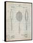 Vintage Tennis Racket Patent-Cole Borders-Framed Stretched Canvas