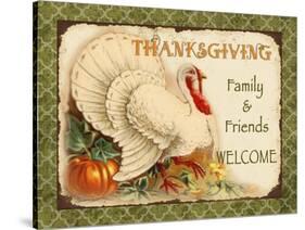 Vintage Thanksgiving-A-Jean Plout-Stretched Canvas