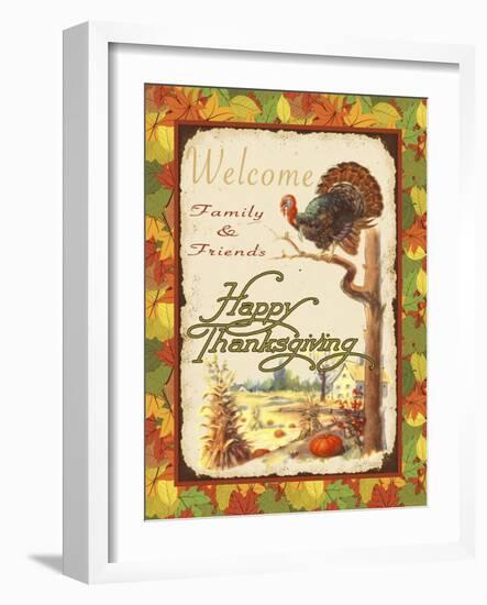 Vintage Thanksgiving-D-Jean Plout-Framed Giclee Print