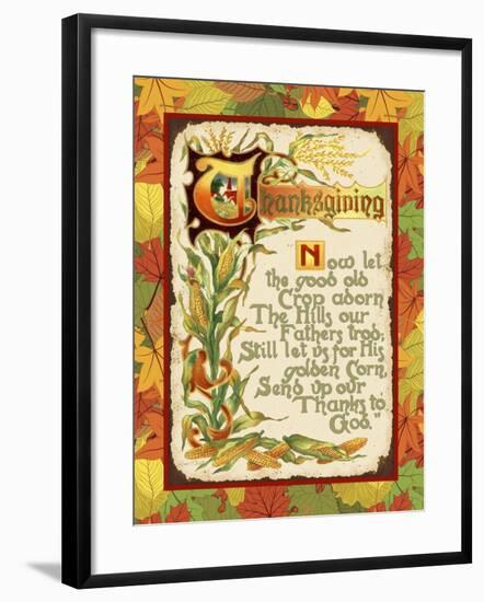 Vintage Thanksgiving-F-Jean Plout-Framed Giclee Print