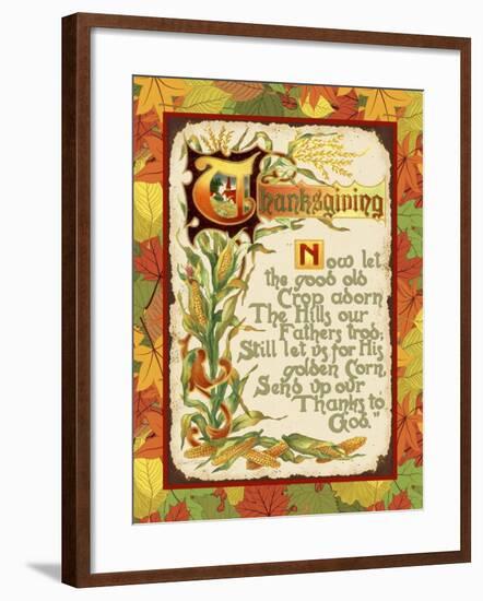 Vintage Thanksgiving-F-Jean Plout-Framed Giclee Print