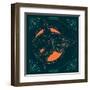 Vintage Thin Line Fish Label-karnoff-Framed Art Print