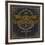 Vintage Thin Line Insect Label-karnoff-Framed Art Print