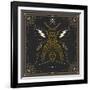 Vintage Thin Line Insect Label-karnoff-Framed Art Print