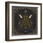 Vintage Thin Line Insect Label-karnoff-Framed Art Print