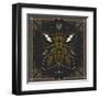 Vintage Thin Line Insect Label-karnoff-Framed Art Print