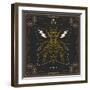 Vintage Thin Line Insect Label-karnoff-Framed Art Print