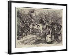 Vintage Time in a Podere or Small Farm at Monte Fiano, Near Florence-Hubert von Herkomer-Framed Giclee Print