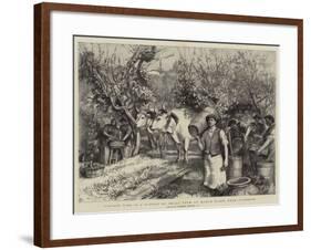 Vintage Time in a Podere or Small Farm at Monte Fiano, Near Florence-Hubert von Herkomer-Framed Giclee Print