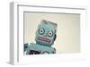 Vintage Tin Toy Robot II-null-Framed Art Print