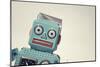 Vintage Tin Toy Robot II-null-Mounted Art Print