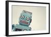 Vintage Tin Toy Robot II-null-Framed Art Print