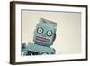 Vintage Tin Toy Robot II-null-Framed Art Print