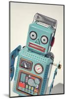 Vintage Tin Toy Robot-null-Mounted Art Print