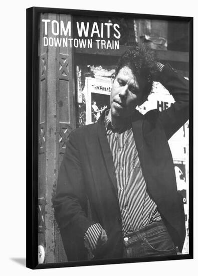 Vintage Tom Waits Downtown Train Music Poster Rare-null-Framed Poster