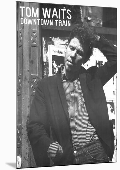 Vintage Tom Waits Downtown Train Music Poster Rare-null-Mounted Poster