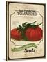 Vintage Tomato Seed Packet-null-Stretched Canvas