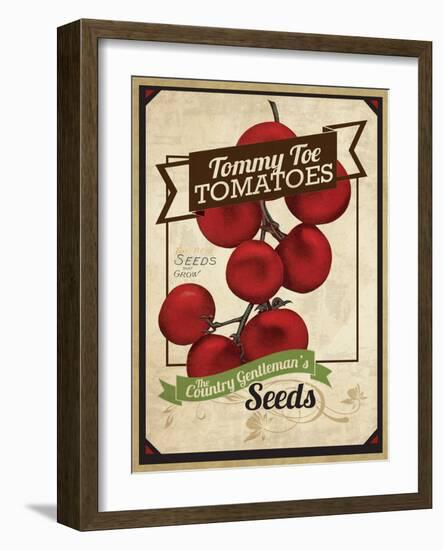 Vintage Tommy Tomato Seed Packet-null-Framed Giclee Print