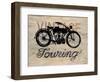 Vintage Touring Bike-Arnie Fisk-Framed Art Print