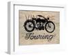 Vintage Touring Bike-Arnie Fisk-Framed Art Print