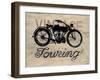 Vintage Touring Bike-Arnie Fisk-Framed Art Print