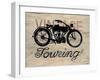 Vintage Touring Bike-Arnie Fisk-Framed Art Print