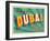 Vintage Touristic Greeting Card - Dubai, United Arab Emirates-Real Callahan-Framed Art Print