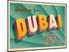 Vintage Touristic Greeting Card - Dubai, United Arab Emirates-Real Callahan-Mounted Art Print