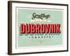 Vintage Touristic Greeting Card - Dubrovnik, Croatia-Real Callahan-Framed Art Print