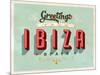 Vintage Touristic Greeting Card - Ibiza, Spain-Real Callahan-Mounted Art Print