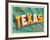 Vintage Touristic Greeting Card-Real Callahan-Framed Art Print