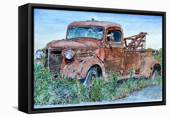 Vintage Tow Truck, 2007-Anthony Butera-Framed Stretched Canvas