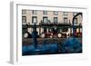 Vintage Tractors Lined Up Outside Lalors Hotel, Dungarvan, County Waterford, Ireland-null-Framed Photographic Print