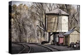 Vintage Train Yard I-Kathy Mahan-Stretched Canvas