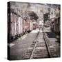 Vintage Train Yard III-Kathy Mahan-Stretched Canvas