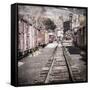 Vintage Train Yard III-Kathy Mahan-Framed Stretched Canvas