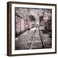 Vintage Train Yard III-Kathy Mahan-Framed Photographic Print